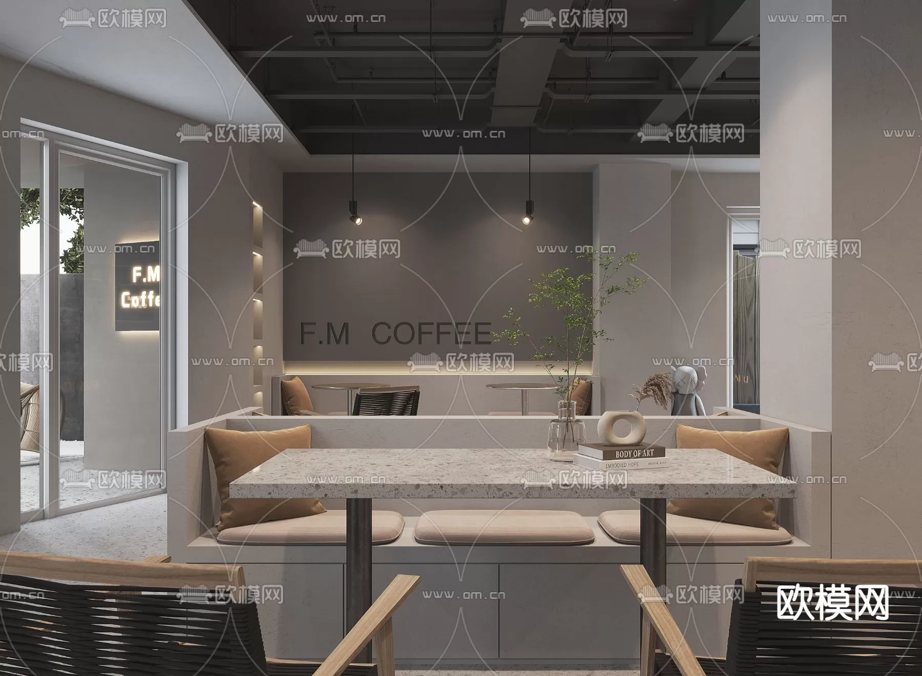 COFFEE SHOP 3D MODELS – 076 – PRO