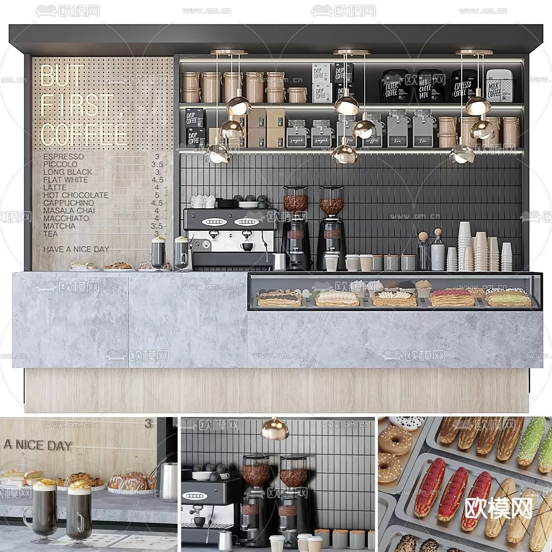 COFFEE SHOP 3D MODELS – 081 – PRO
