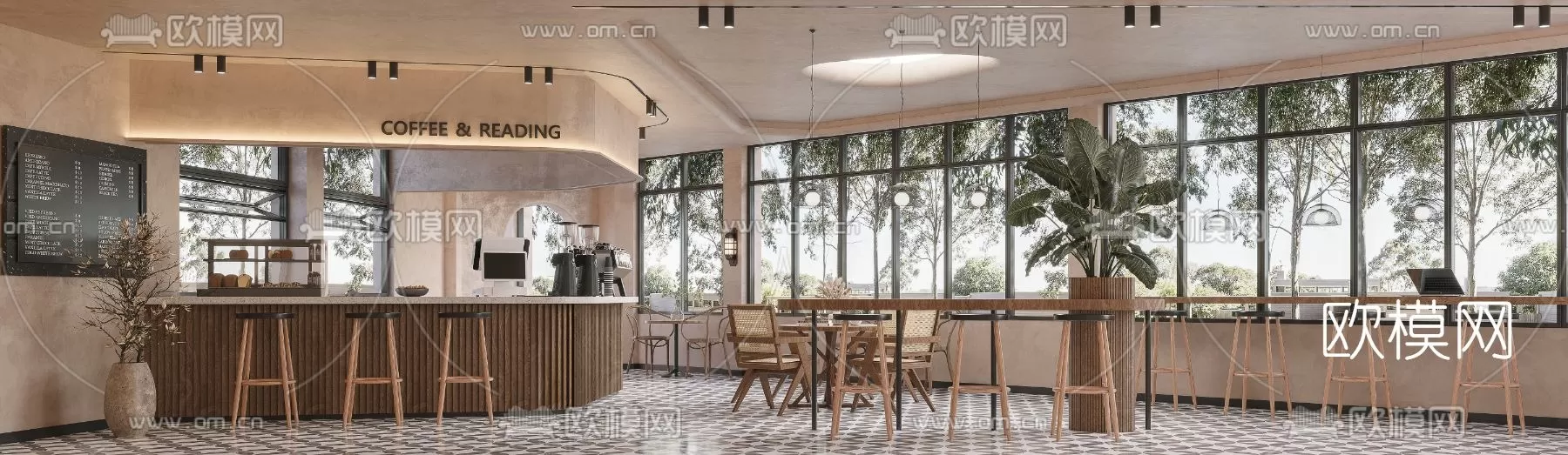 COFFEE SHOP 3D MODELS – 089 – PRO