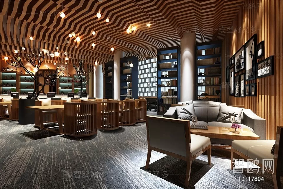 COFFEE SHOP 3D MODELS – 128 – PRO