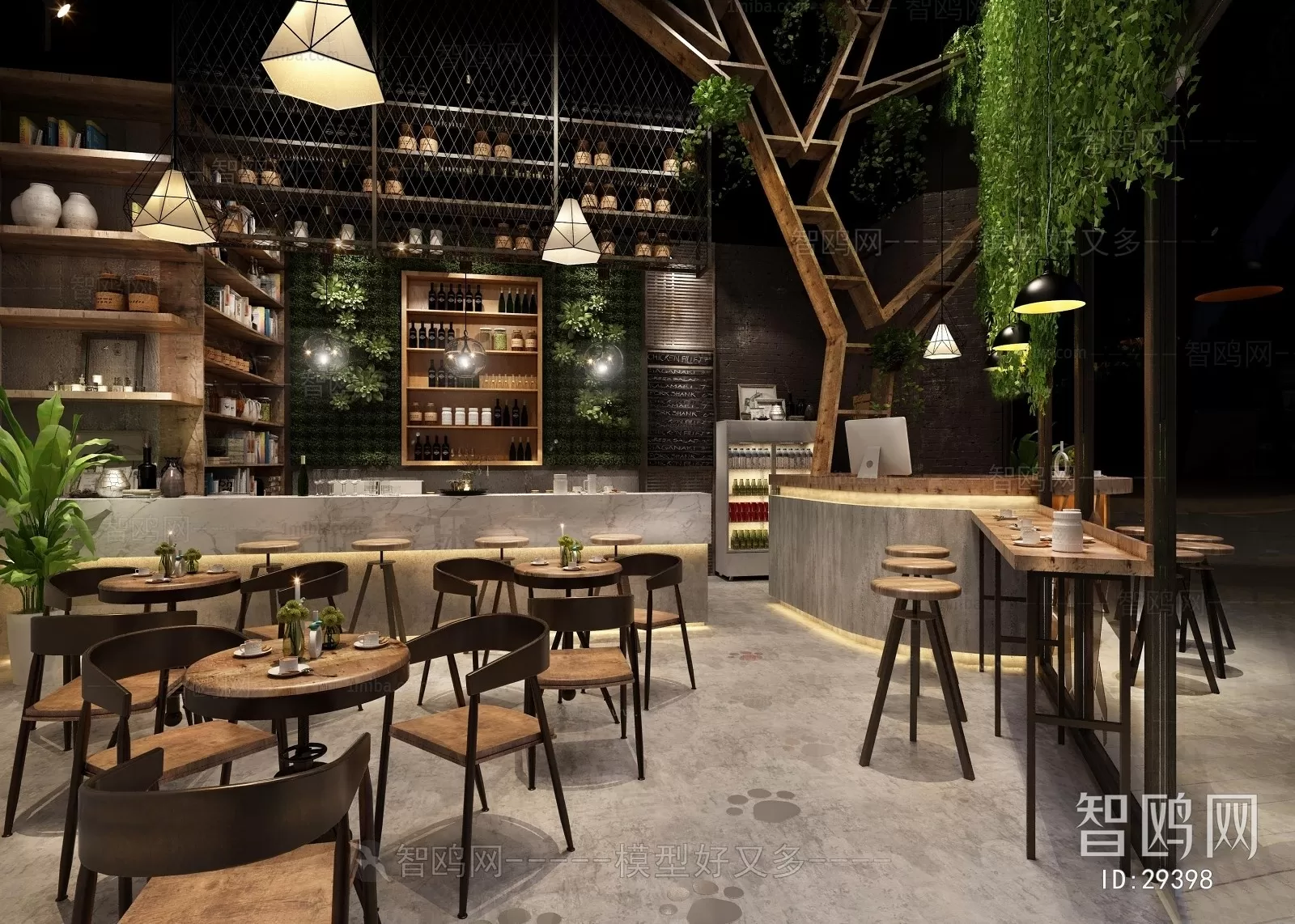 COFFEE SHOP 3D MODELS – 134 – PRO