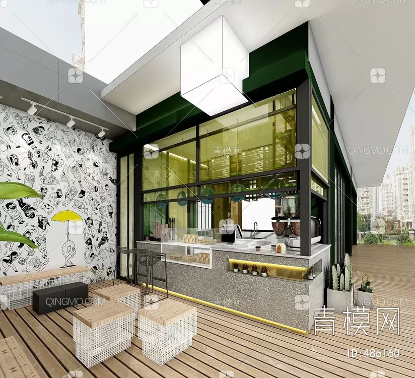 COFFEE SHOP 3D MODELS – 156 – PRO