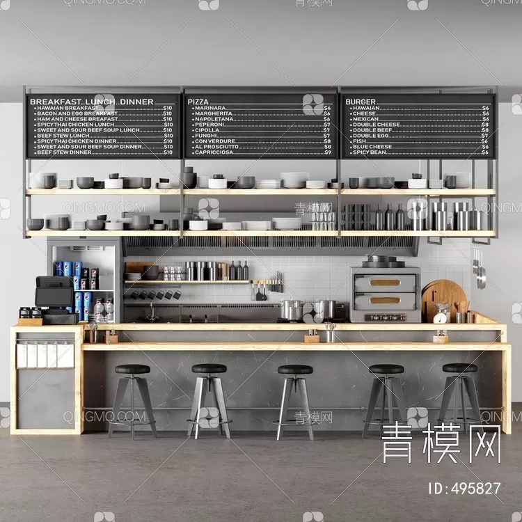 COFFEE SHOP 3D MODELS – 165 – PRO