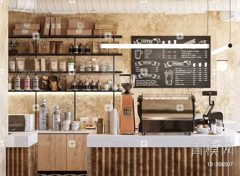 COFFEE SHOP 3D MODELS – 166 – PRO