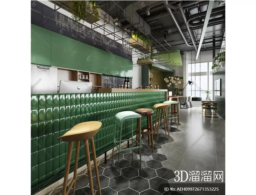 COFFEE SHOP 3D MODELS – 188 – PRO