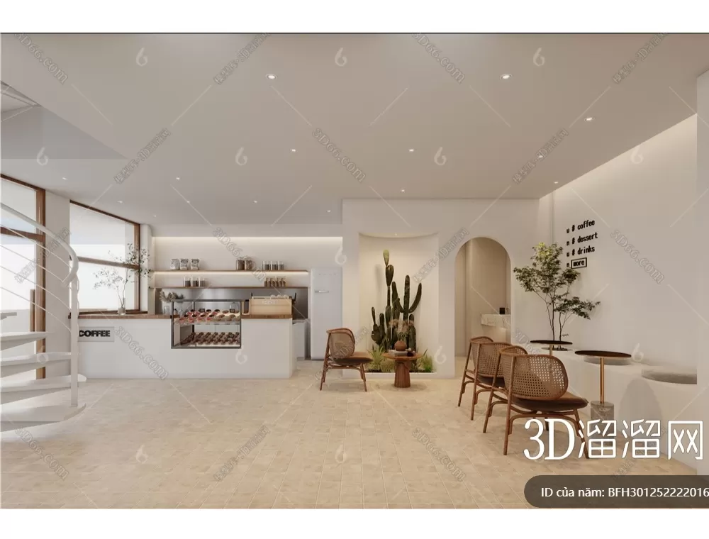 COFFEE SHOP 3D MODELS – 191 – PRO