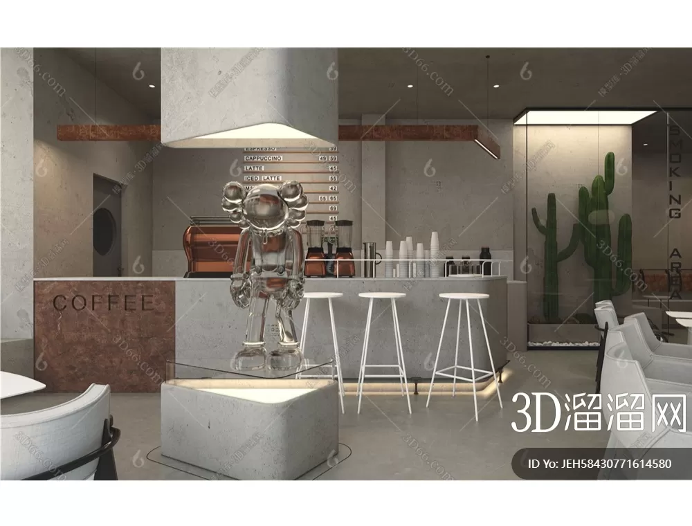 COFFEE SHOP 3D MODELS – 198 – PRO