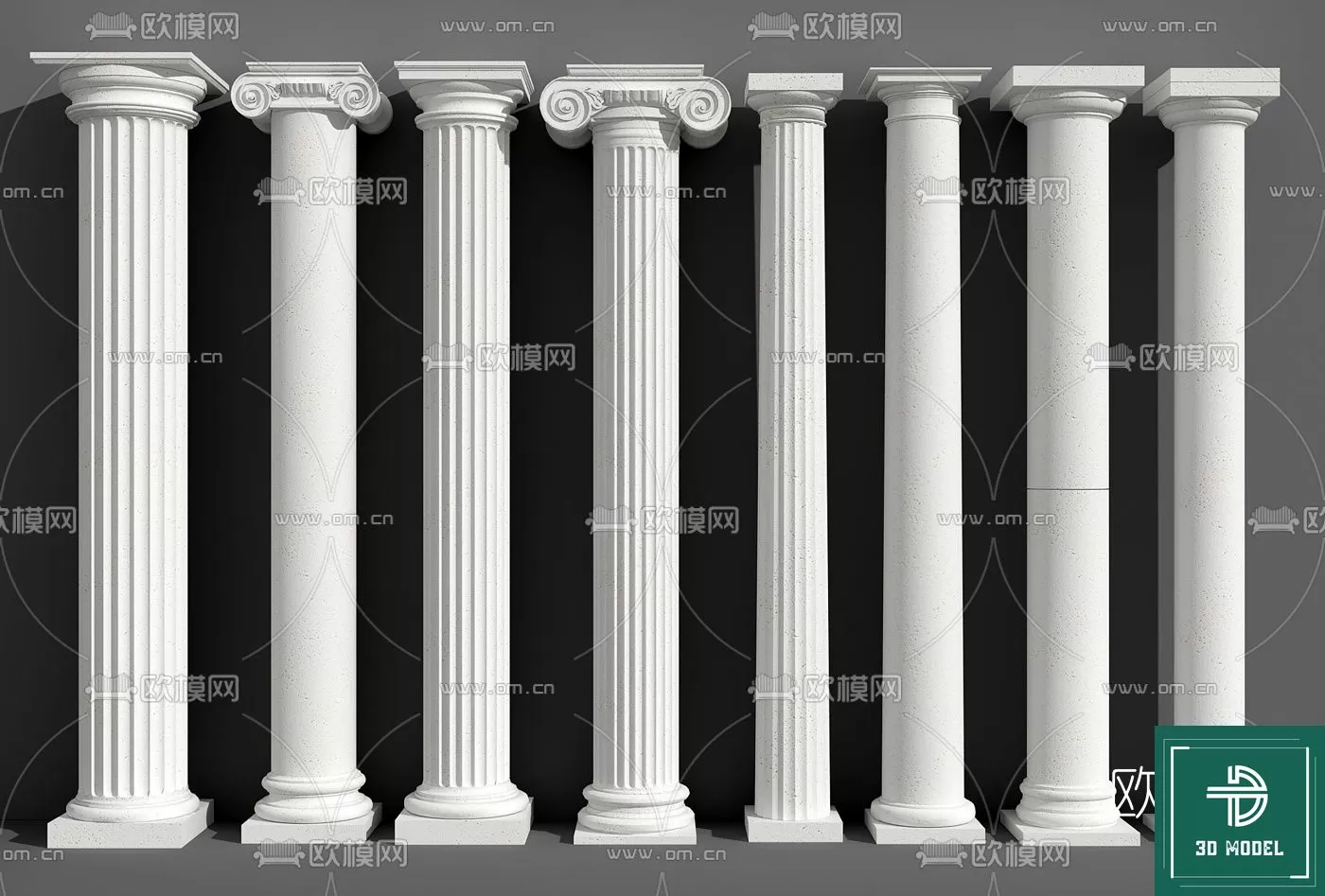 Pillar 3D Models – 3DS Max – 016 – PRO