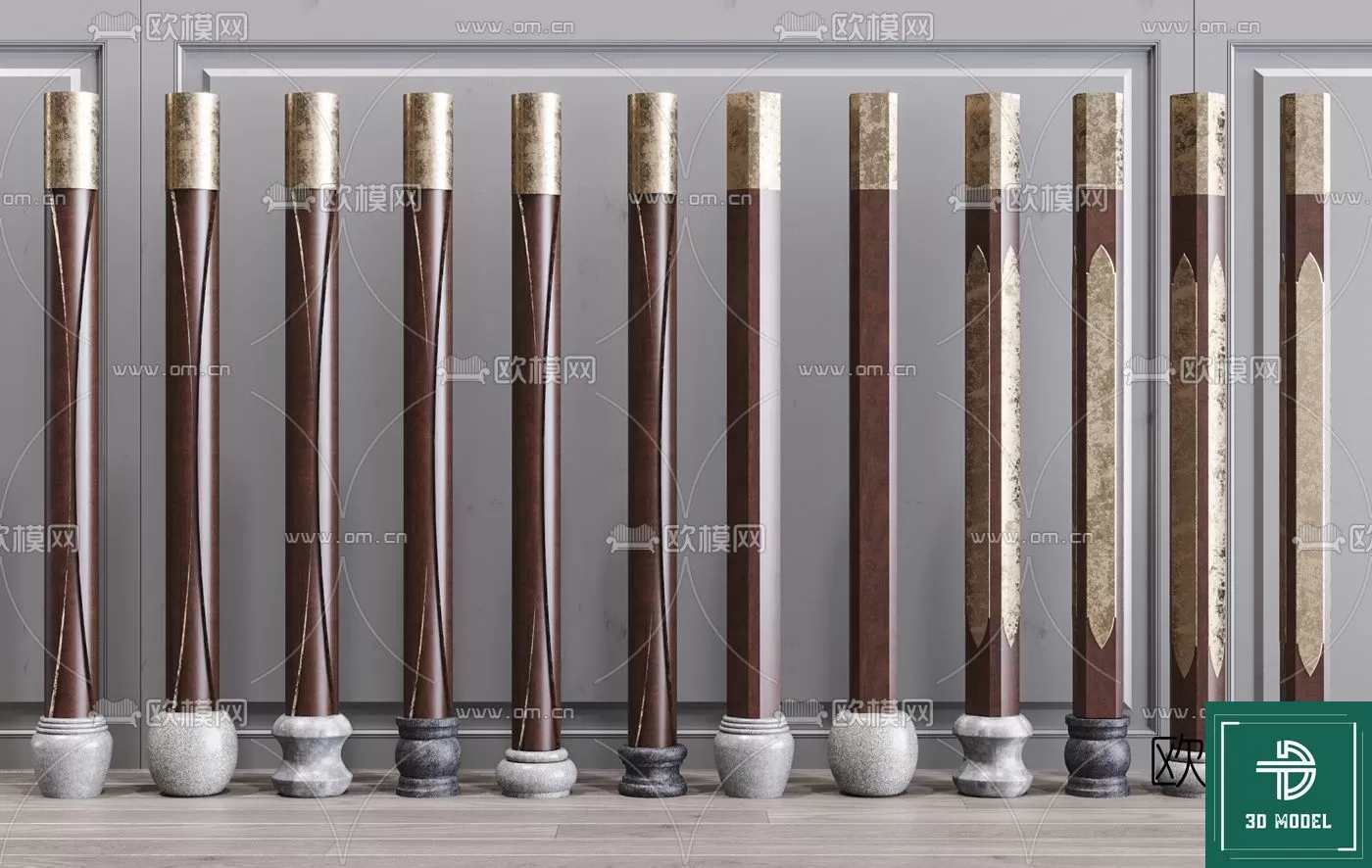 Pillar 3D Models – 3DS Max – 021 – PRO