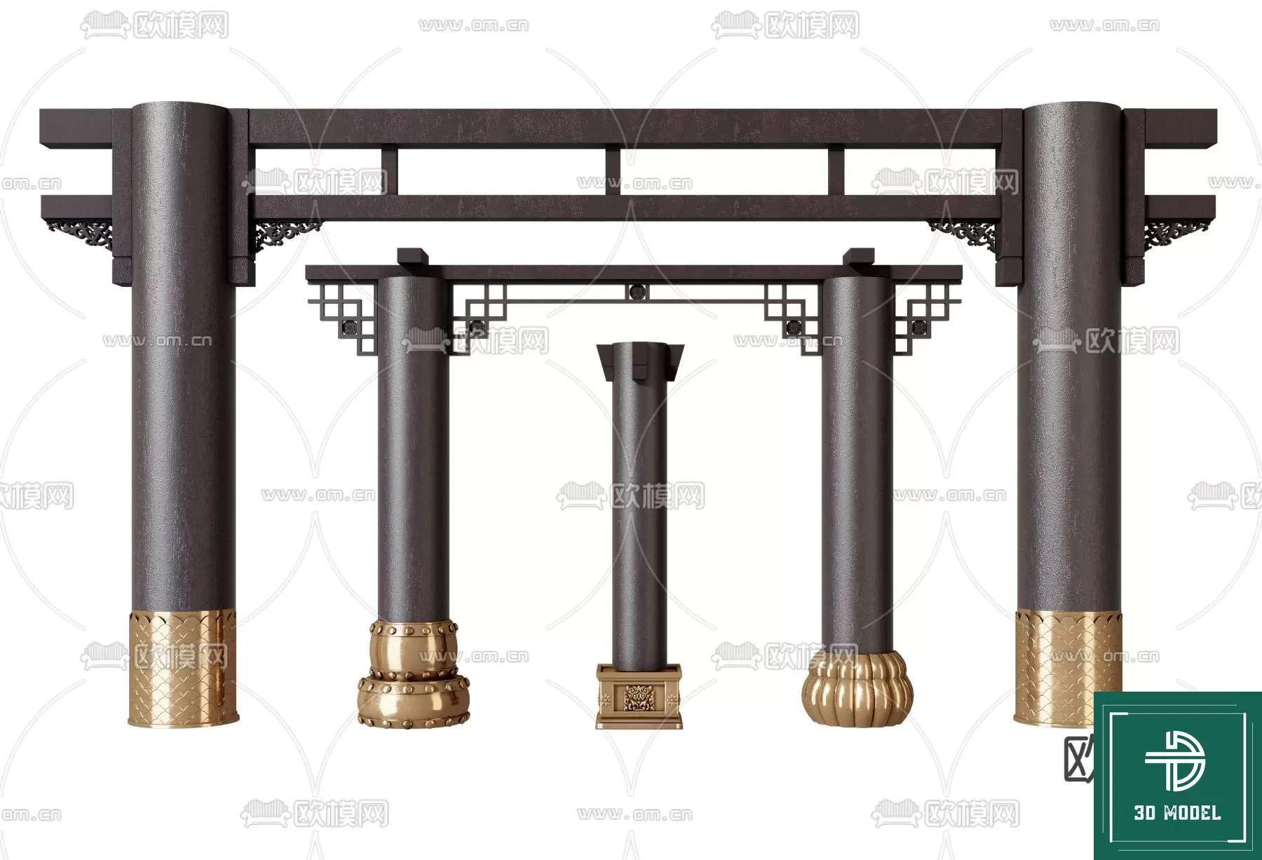 Pillar 3D Models – 3DS Max – 049 – PRO