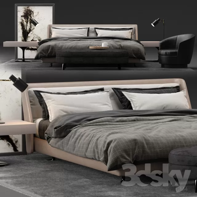 3DSKYMODEL – Bed – 2225
