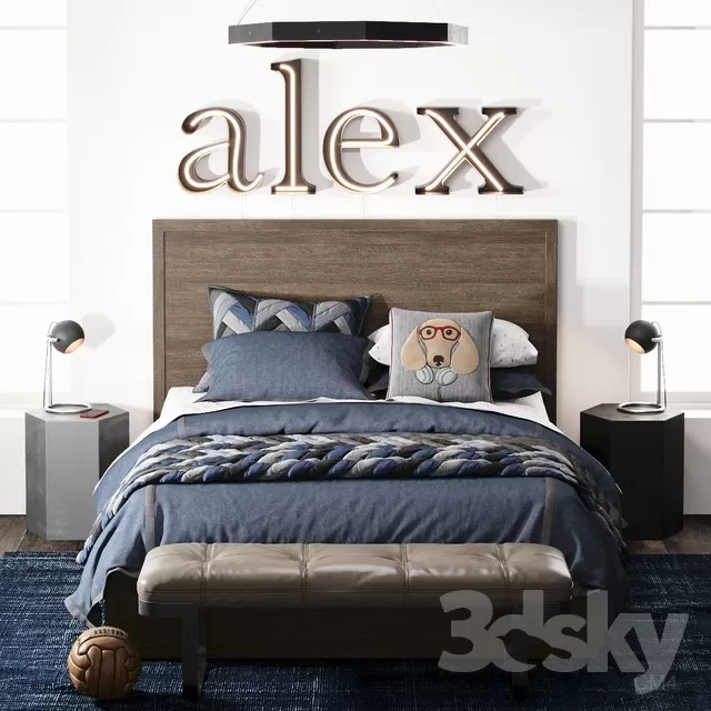 3DSKYMODEL – Bed – 2233