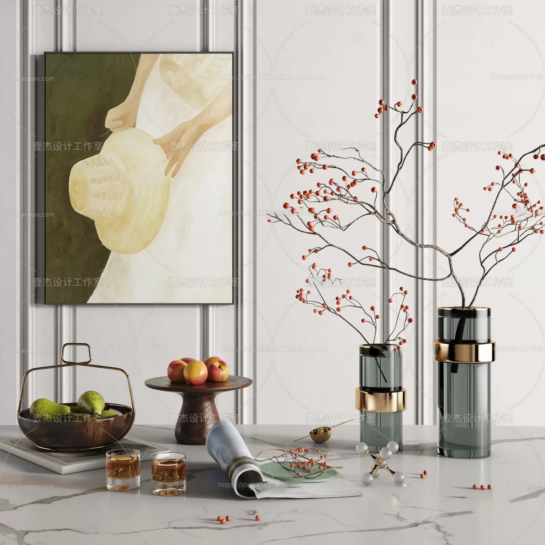 DECORATION SETS – 3D MODELS – 051 – PRO