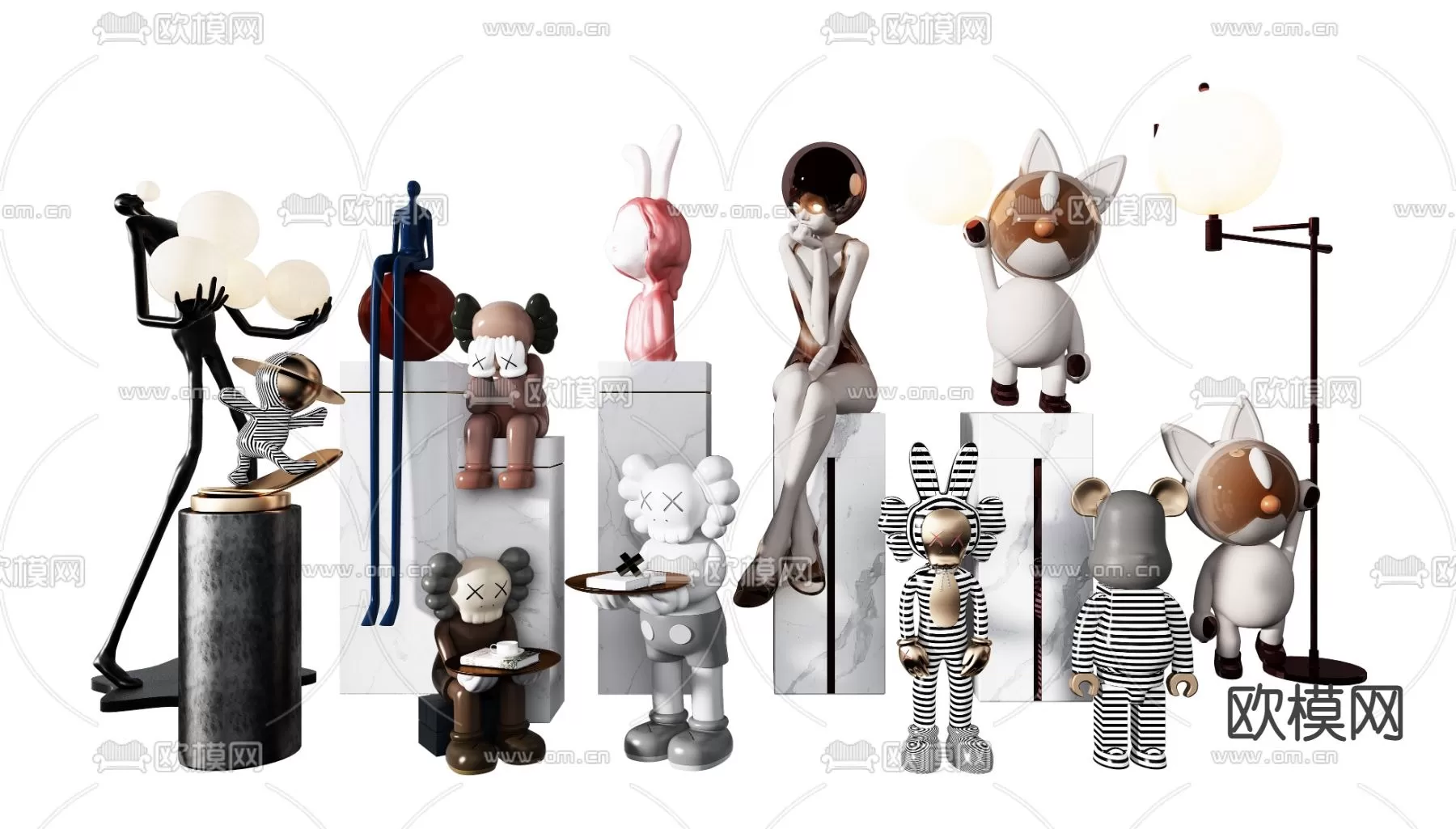 DECORATION SETS – 3D MODELS – 166 – PRO