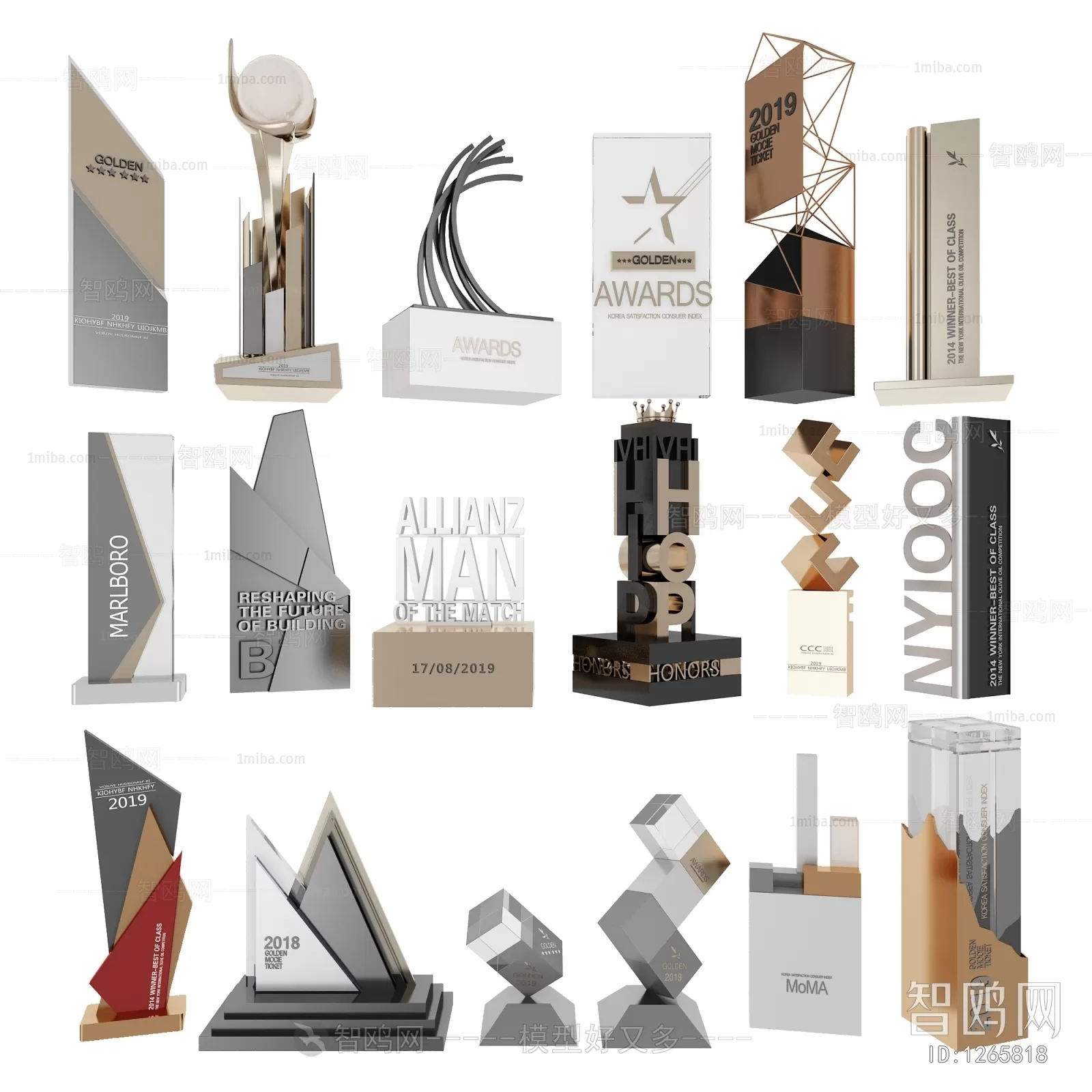 DECORATION SETS – 3D MODELS – 189 – PRO