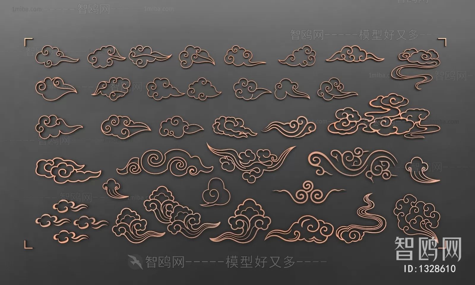 DECORATION SETS – 3D MODELS – 202 – PRO