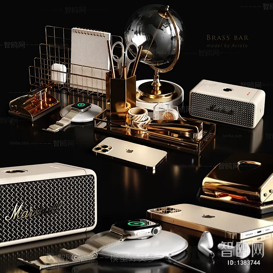 DECORATION SETS – 3D MODELS – 208 – PRO