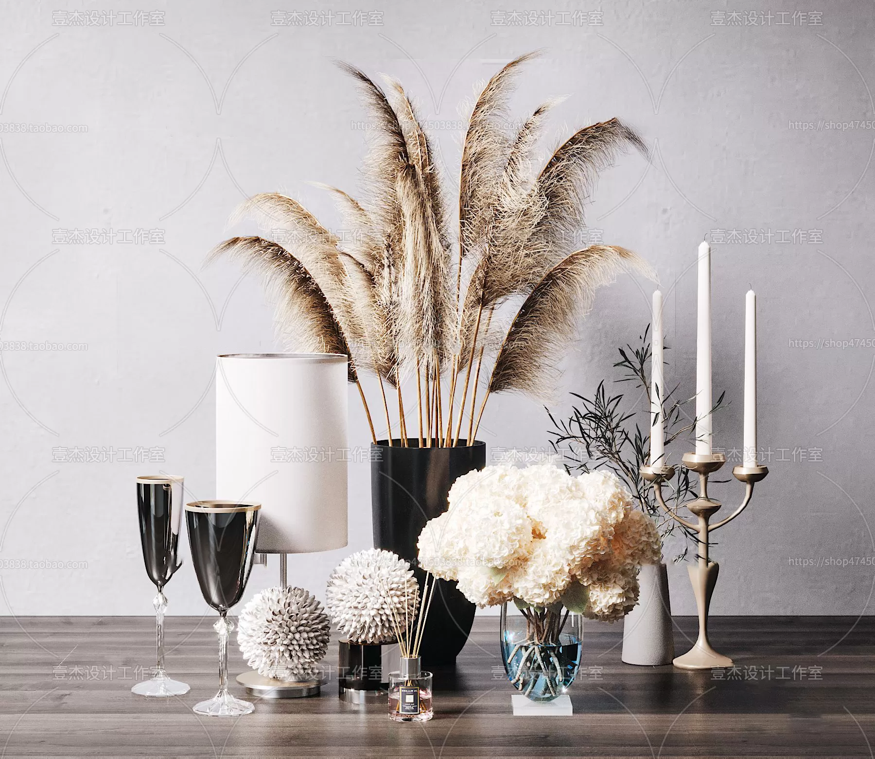 DECORATION SETS – 3D MODELS – 216 – PRO