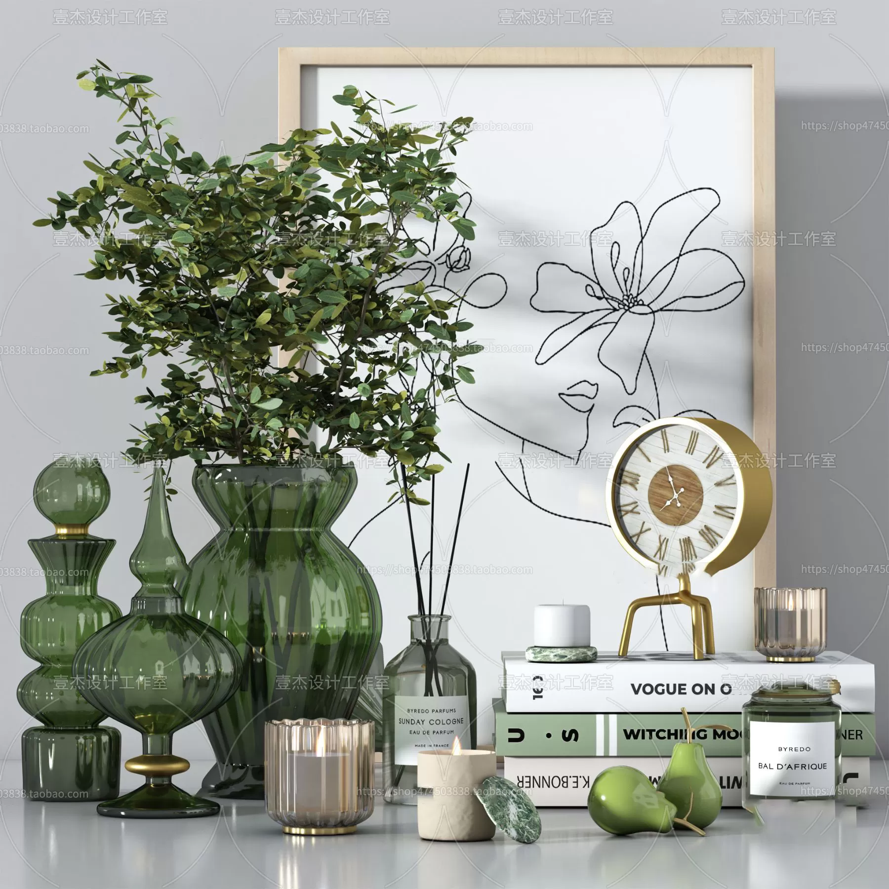 DECORATION SETS – 3D MODELS – 225 – PRO