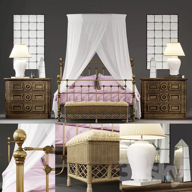 3DSKYMODEL – Bed – 2251