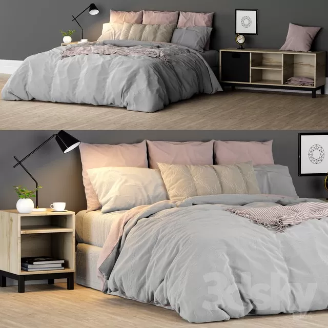 3DSKYMODEL – Bed – 2264