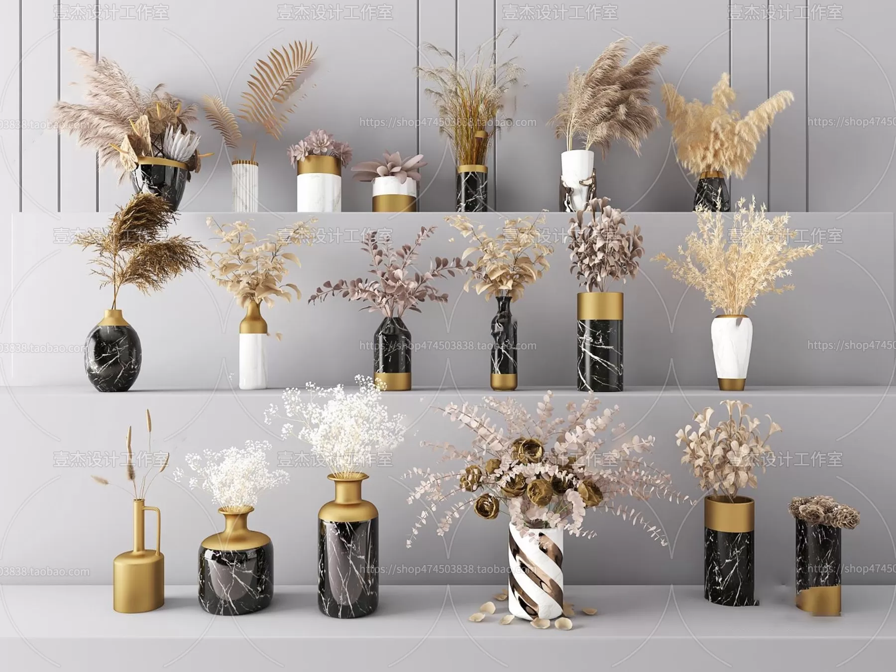 DECORATION SETS – 3D MODELS – 580 – PRO