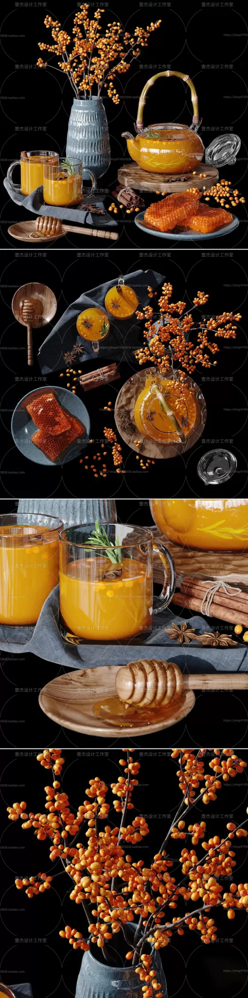 DECORATION SETS – 3D MODELS – 630 – PRO