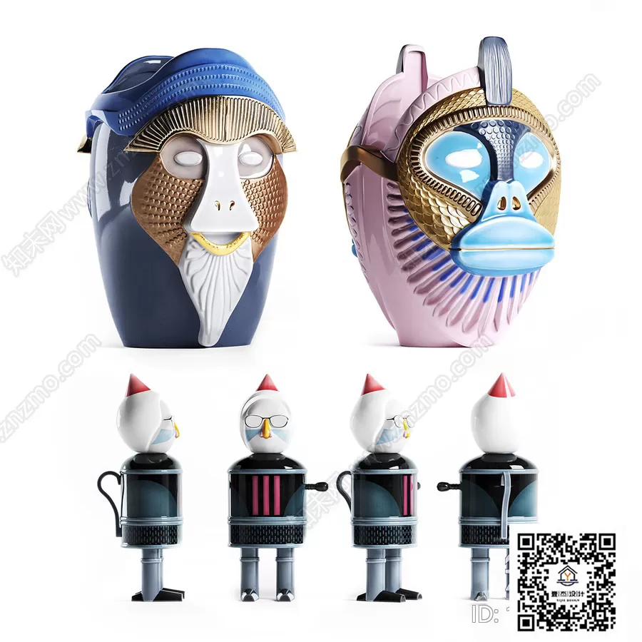 DECORATION SETS – 3D MODELS – 633 – PRO