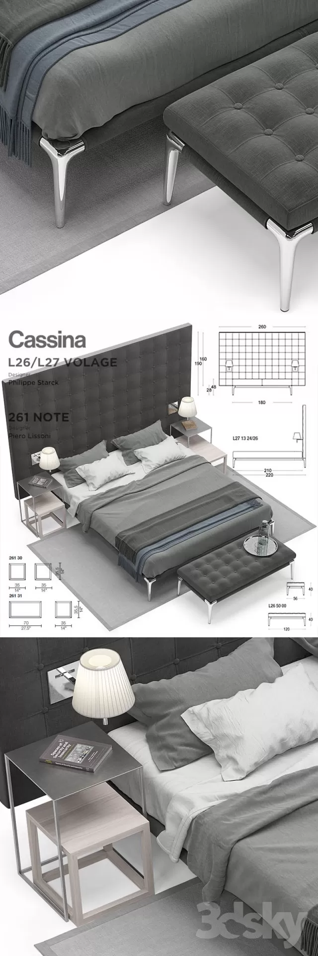 3DSKYMODEL – Bed – 2329