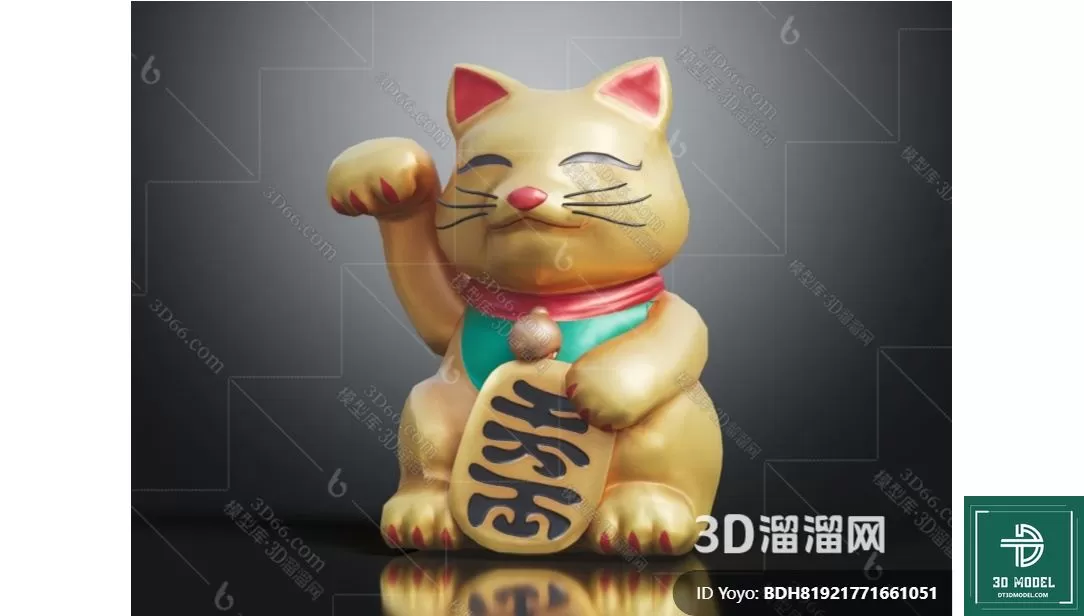 LUCKY CAT – 3D MODELS – 040 – PRO