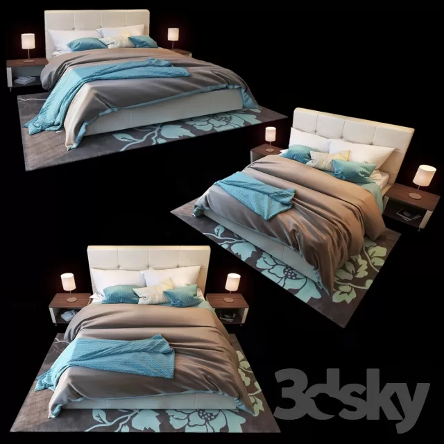 3DSKYMODEL – Bed – 2368