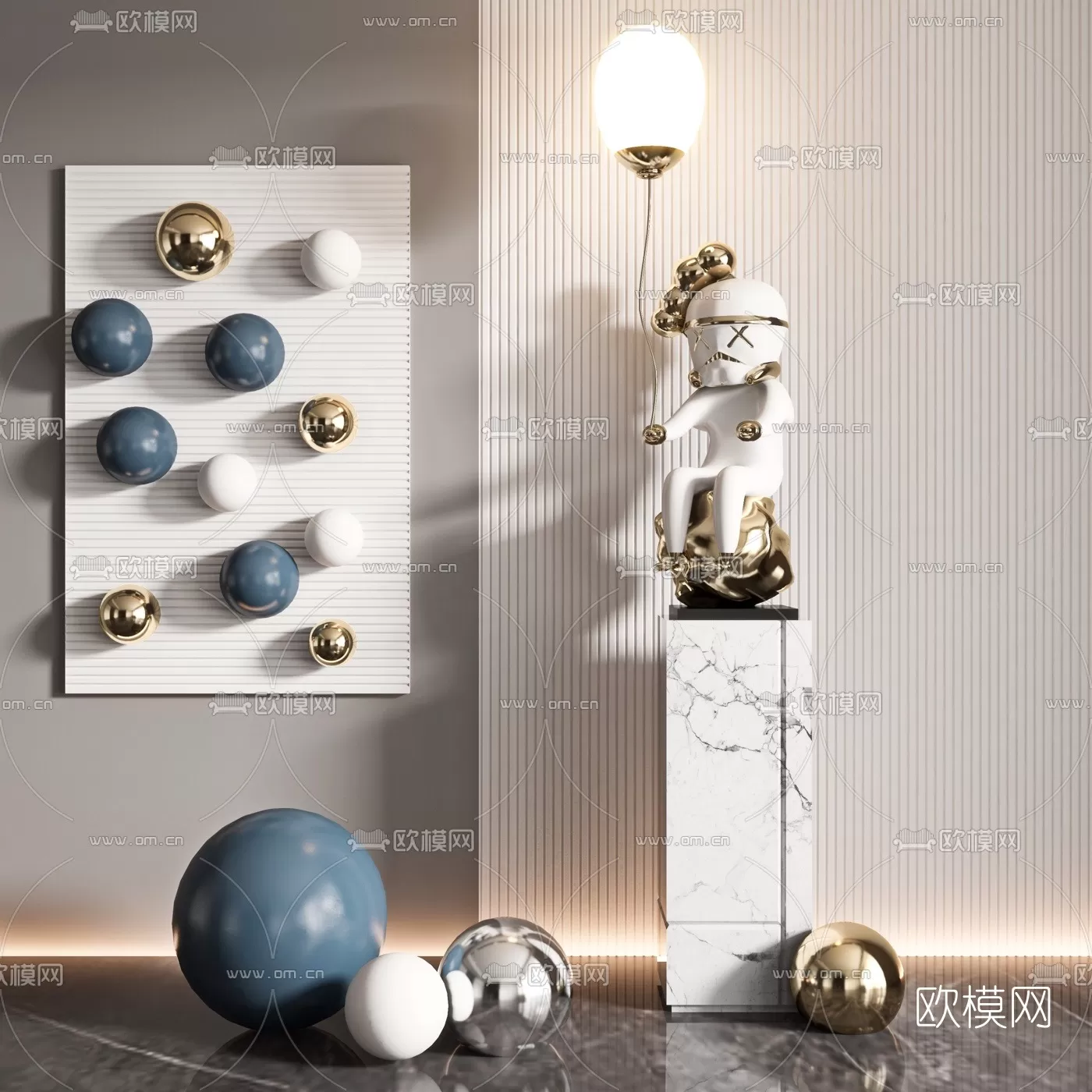 SCULPTURE LIGHT – 3D MODELS – 007 – PRO