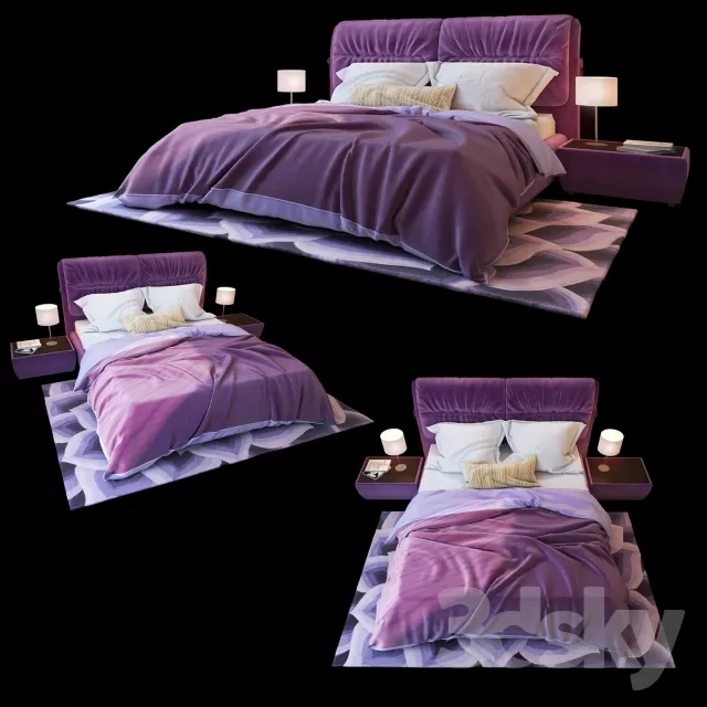 3DSKYMODEL – Bed – 2437