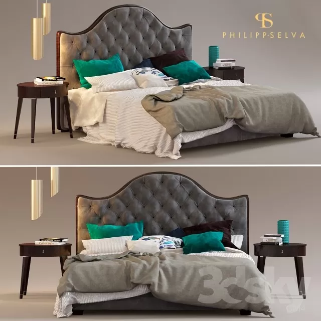 3DSKYMODEL – Bed – 2438