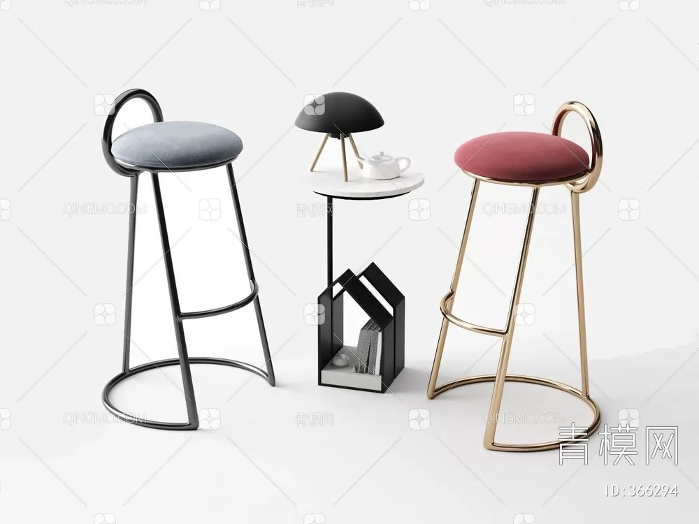 STOOL – BAR CHAIR – 3DMODELS – 038 – PRO