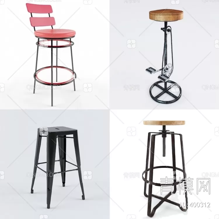 STOOL – BAR CHAIR – 3DMODELS – 056 – PRO