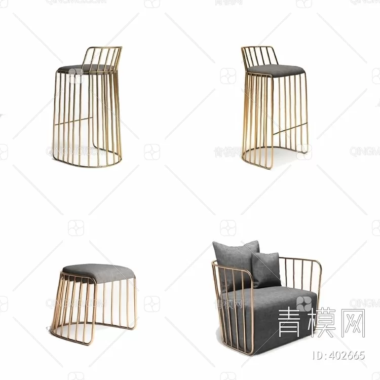 STOOL – BAR CHAIR – 3DMODELS – 063 – PRO