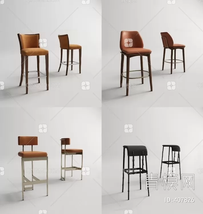 STOOL – BAR CHAIR – 3DMODELS – 077 – PRO