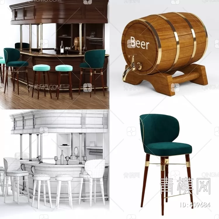 STOOL – BAR CHAIR – 3DMODELS – 079 – PRO