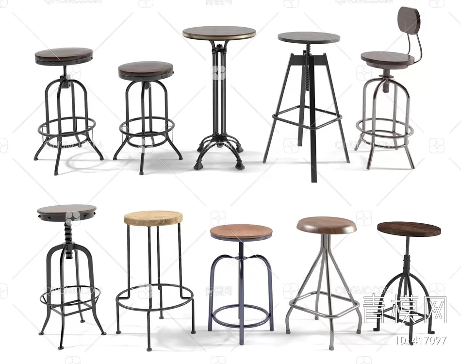 STOOL – BAR CHAIR – 3DMODELS – 089 – PRO