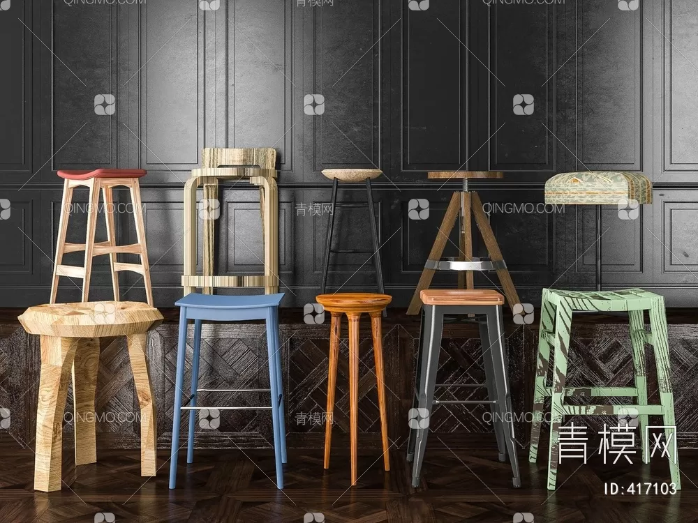 STOOL – BAR CHAIR – 3DMODELS – 090 – PRO