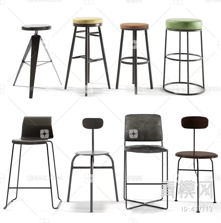 STOOL – BAR CHAIR – 3DMODELS – 092 – PRO