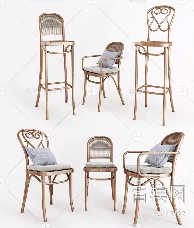 STOOL – BAR CHAIR – 3DMODELS – 095 – PRO