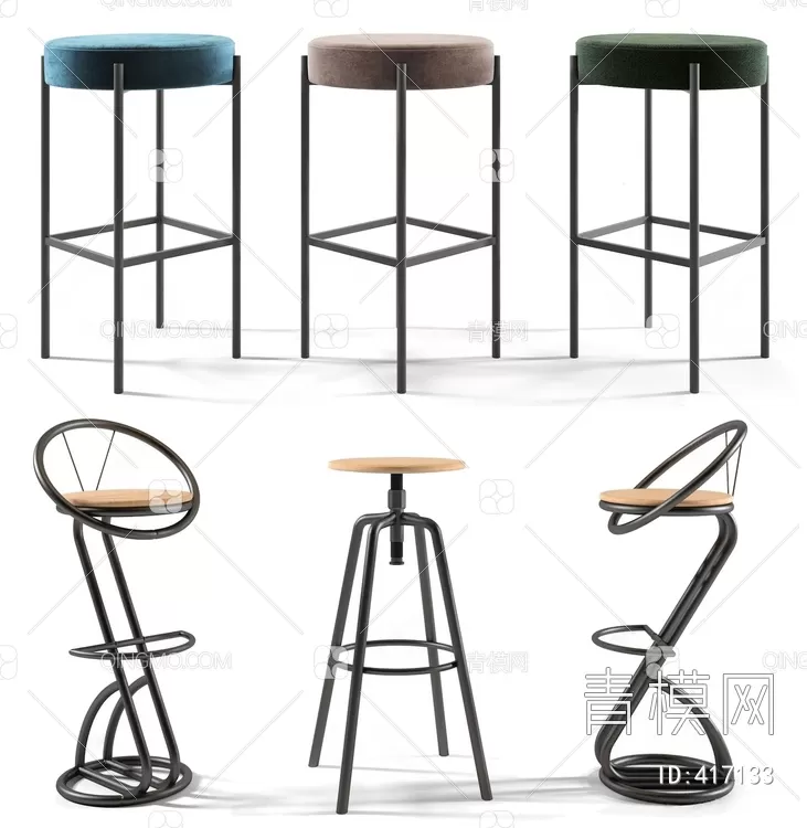 STOOL – BAR CHAIR – 3DMODELS – 100 – PRO