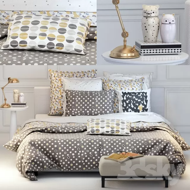 3DSKYMODEL – Bed – 2454