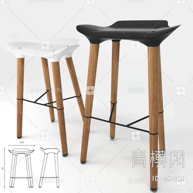 STOOL – BAR CHAIR – 3DMODELS – 145 – PRO