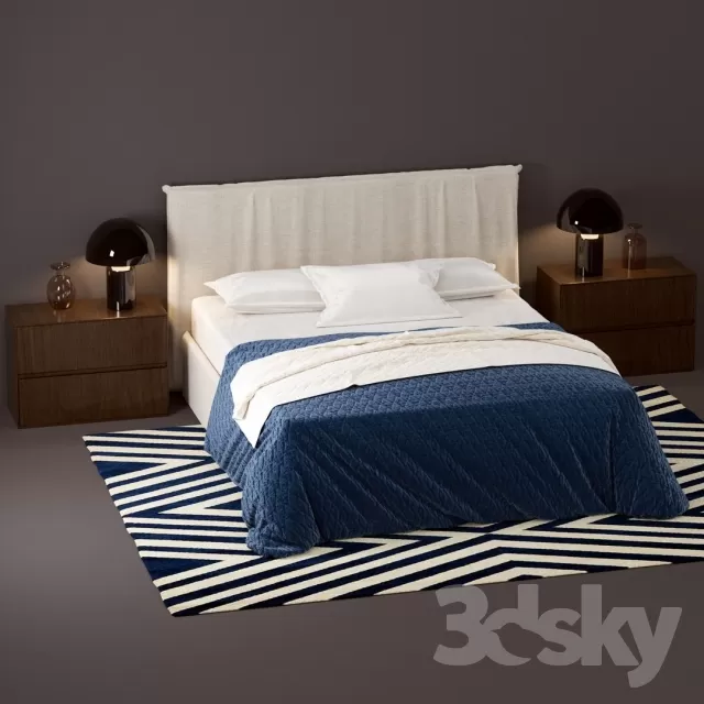 3DSKYMODEL – Bed – 2458
