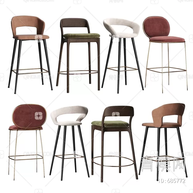 STOOL – BAR CHAIR – 3DMODELS – 244 – PRO