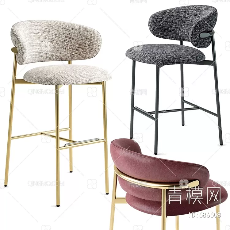 STOOL – BAR CHAIR – 3DMODELS – 245 – PRO