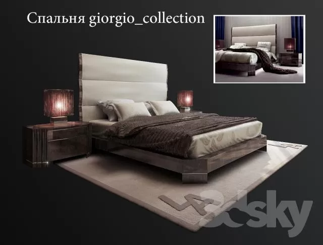 3DSKYMODEL – Bed – 2477